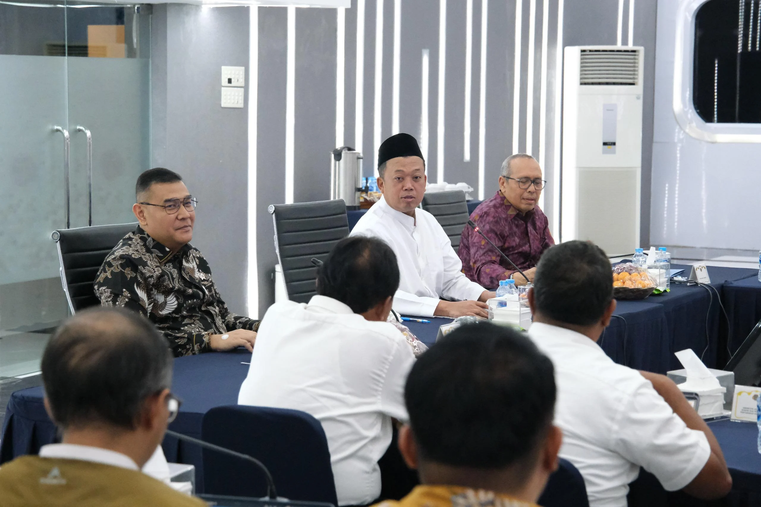 Rapat Pimpinan (Rapim) Kementerian ATR/BPN yang dipimpin langsung Menteri Nusron di Aula Prona, Jakarta, Kamis (09/01/2024).