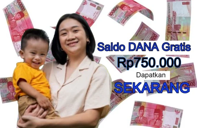 Saldo DANA gratis khusus untuk ibu hamil dan balita.