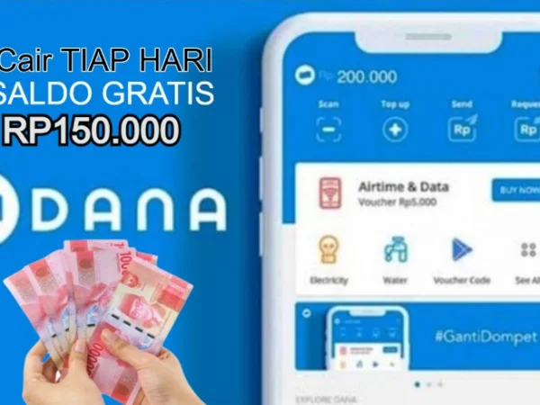 Saldo DANA gratis cair tiap hari dari aplikasi ini