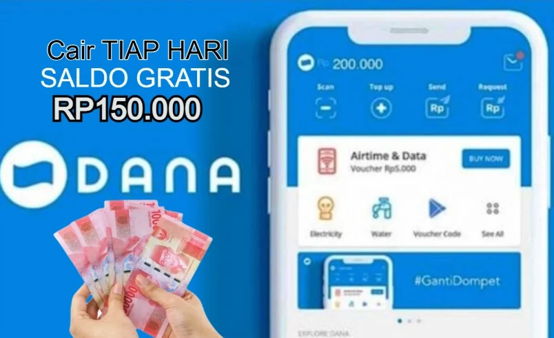 Saldo DANA gratis cair tiap hari dari aplikasi ini