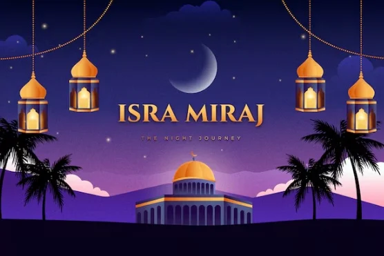 ILUSTRASI tema acara Isra Miraj. (freepik)