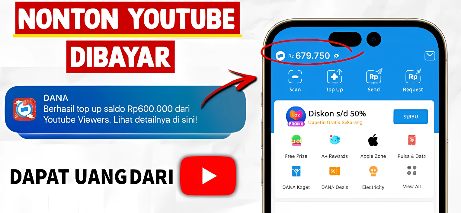 Earn Rp. 600,000 Easily: Make Money by Watching YouTube Videos with HeavenGamers App