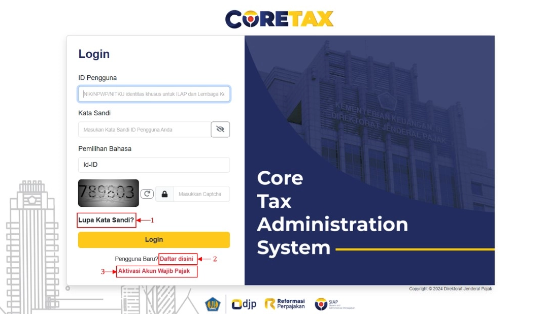 Begini Cara Mengatasi Gagal Login Coretax DJP dan Pesan Error yang Muncul