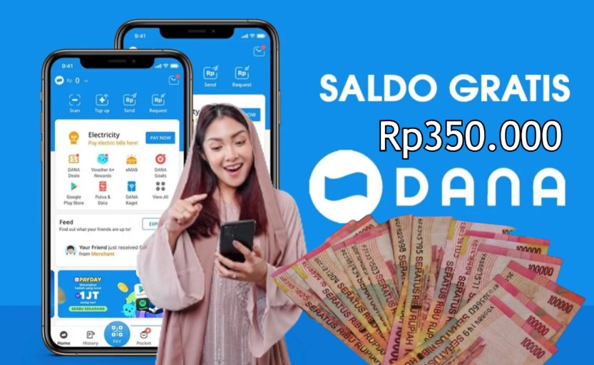 Saldo DANA Gratis khusus untuk pengguna baru di aplikasi penghasil uang.