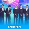 ENHYPEN saat menerima penghargaan di Golden Disc Awards ke 39.