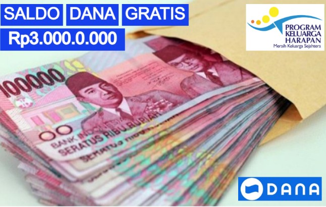 Saldo DANA gratis dari Bansos Pemerintah.