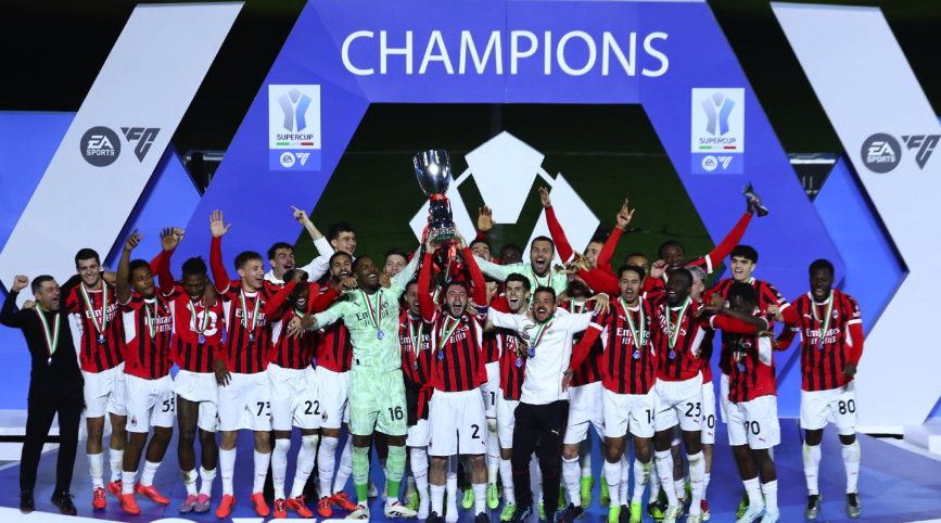 AC Milan juara Supercoppa Italia/Instagram @acmilan/