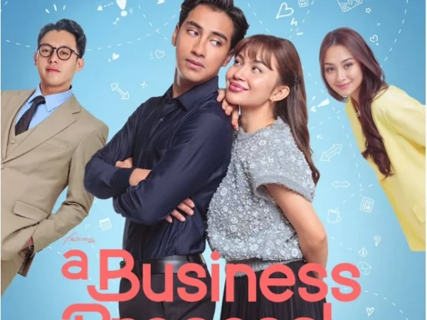 poster film A Business Proposal Versi Indonesia yang akan tayang Februari mendatang.