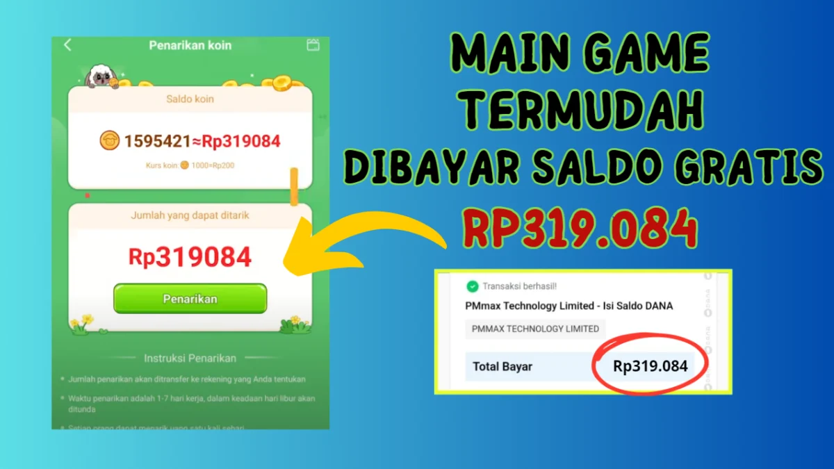 Cairkan Saldo Gratis Rp319.084 Ribu dalam Sehari Cukup Gunakan Aplikasi Penghasil Uang ini