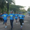 Sekda Kabupaten Bogor Ajat Rochmat Jatnika saat mengikuti Bogor Run. Foto : diskominfo