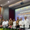 Konferensi pers Paket Kebijakan Ekonomi: Akselerasi Pertumbuhan Ekonomi Inklusif & Berkelanjutan di kantor Kemenko Perekonomian, Jakarta, Senin (16/12/2024). (Foto/ANTARA)