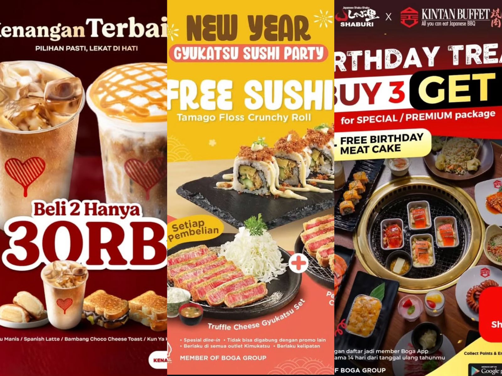 Spesial Januari 2025, Nikmati Promo Seru di Kimukatsu, Kopi Kenangan & Shaburi x Kintan Buffet