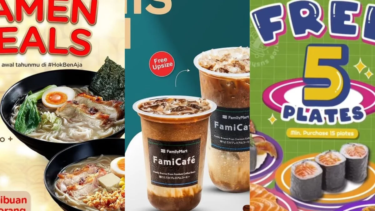 Promo Januari 2025, Klaim Hematnya di HokBen, Family Mart & SushiGo