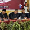 KPU Kabupaten Ciamis saat menggelar pleno penetapan Bupati terpilih, Kamis 9 Januari 2025. (Cecep Herdi/Jabar Ekspres)