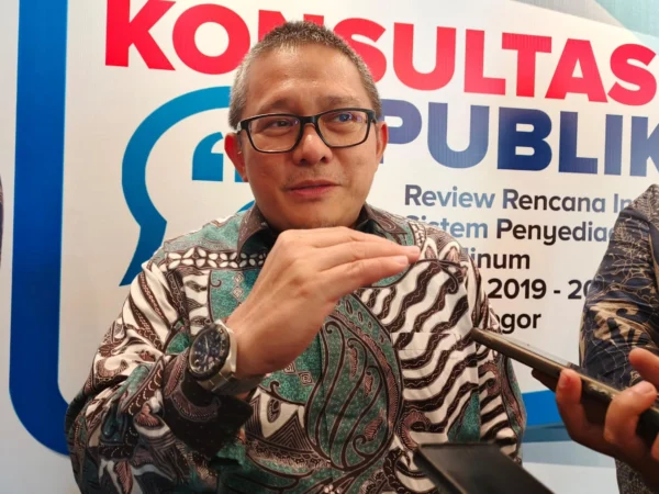 Direktur Umum Perumda Tirta Pakuan Kota Bogor, Rivelino Rizky. (Yudha Prananda / Jabar Ekspres)