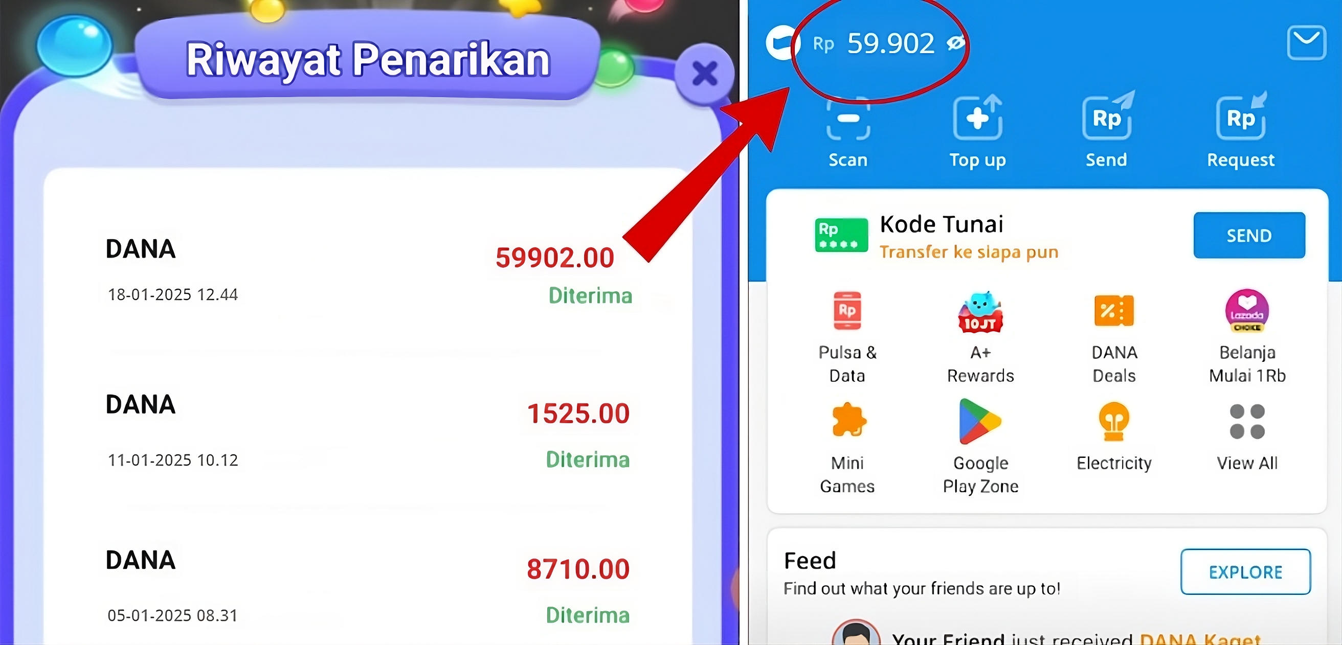 Tarik Saldo Gratis hingga Rp59.902 Ribu Per Hari, Cukup Main Game Penghasil Uang 2025
