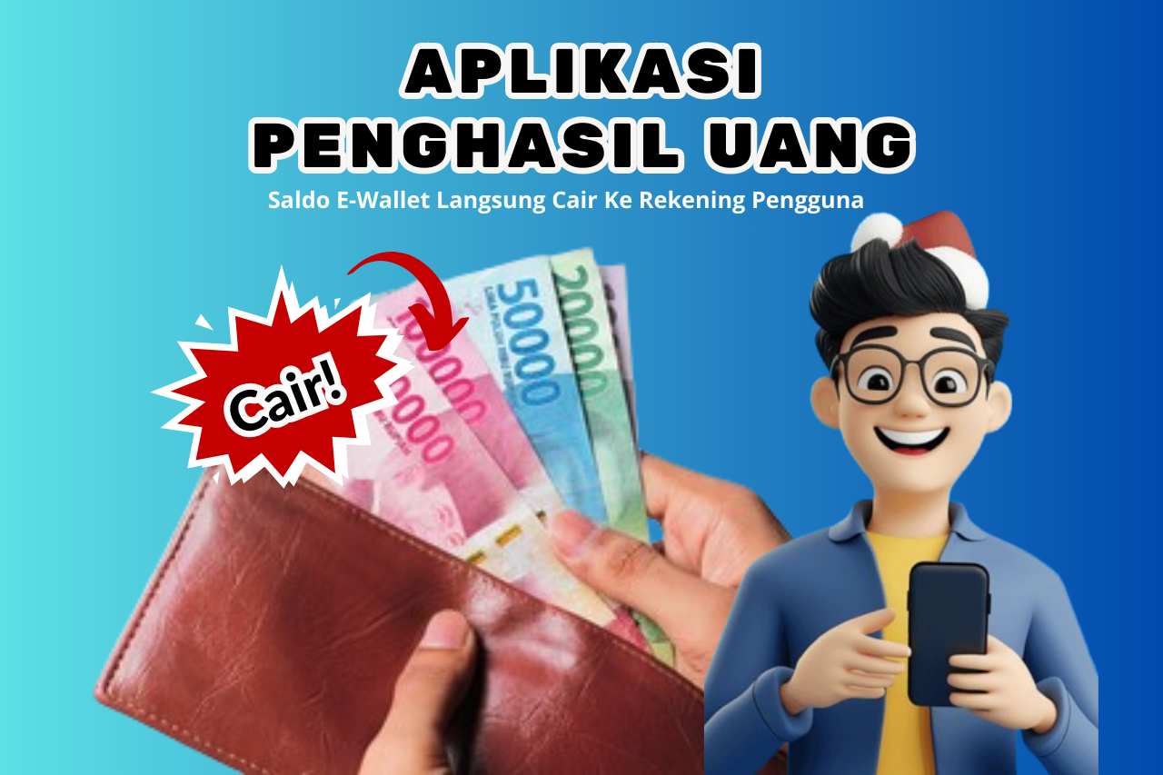 Cair Cepat Rp120.000 Saldo EWallet Bonus Aplikasi Penghasil Uang Termudah 2025