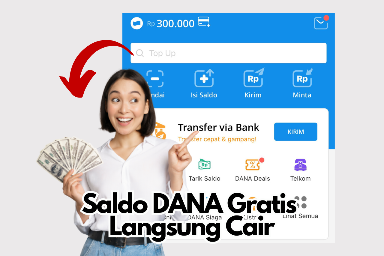 Cairkan Saldo DANA Gratis Rp300.000, Cuma Geser Langsung Cair Ke Rekening EWallet