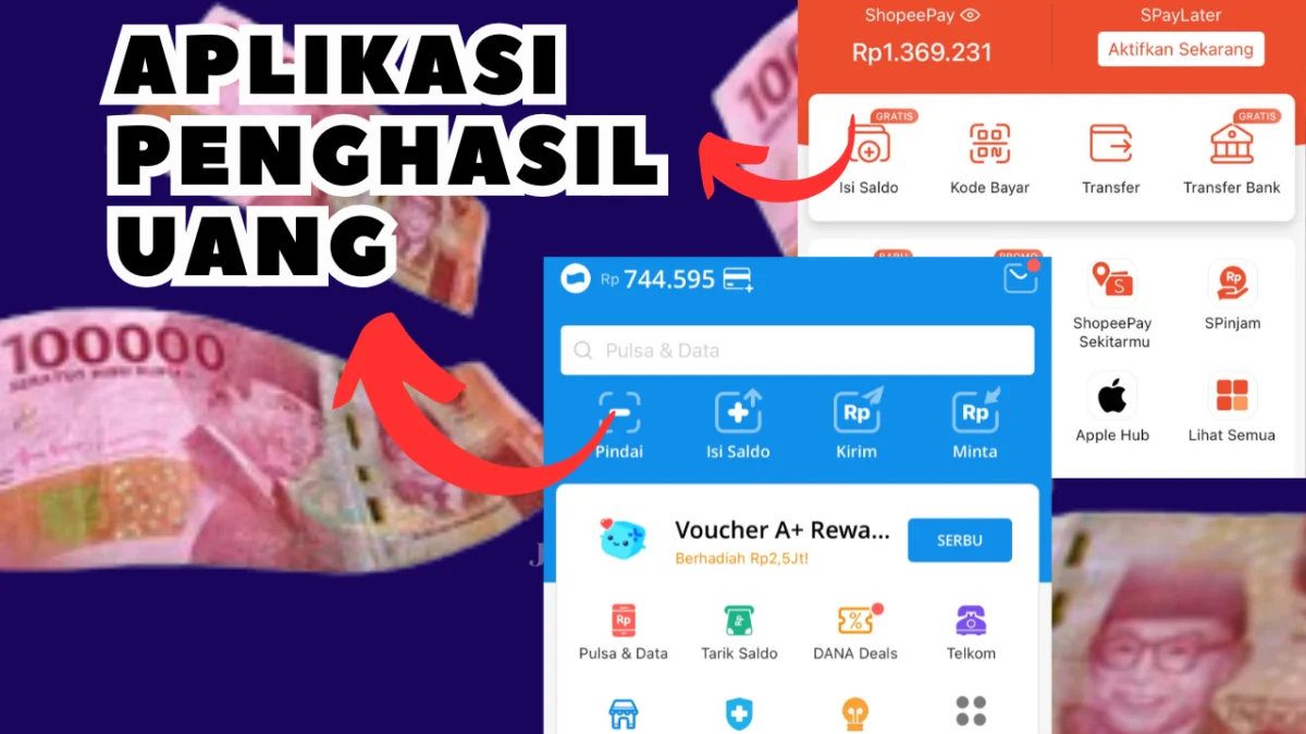 Cair Saldo Dompet Digital Rp308.000 Hitungan Detik Install Aplikasi Penghasil Uang