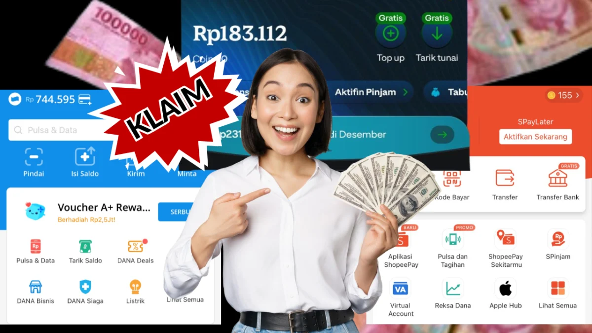 Klaim REWARD Saldo Dompet Digital Hingga Rp270.000 Cukup Tap-Tap di Aplikasi Penghasil Uang