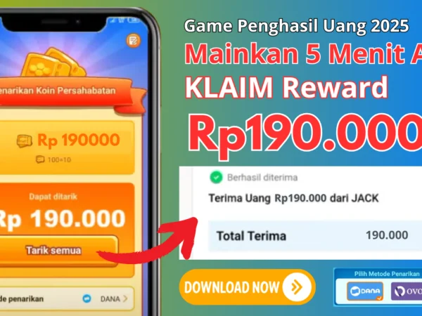 Cobain Game Penghasil Uang Terbaru 2025 yang Bayar Kamu Rp190.000/Hari