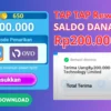 TAP TAP Saldo DANA Rp 200.000 Gratis per Hari Langsung Cair