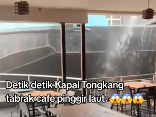 Viral! Kapal Tongkang Menabrak Cafe Panorama Samarinda, Siapa Pemilik Cafenya?