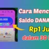 Cara Dapat Saldo Gratis hingga Rp1 Juta Langsung Dikirim ke Rekening DANA