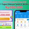 Tugasnya Cuma 1 Aja Dibayar Saldo Rp200.000 Gratis Cair ke E-Wallet DANA 