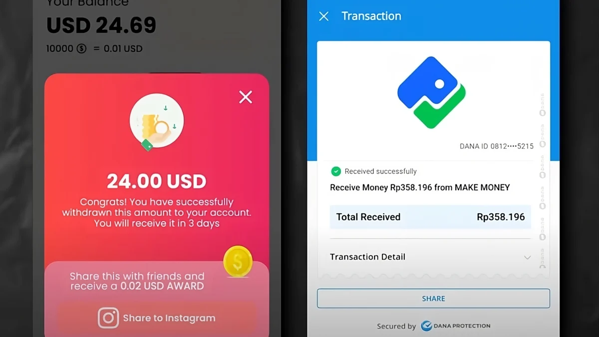 Anda bisa mencairkan hingga $24 atau sekitar Rp358.000 saldo gratis mulai dari DANA, OVO, PayPal hanya dengan menonton video YouTube.