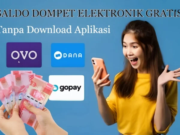 CAra Dapat Saldo Gratis tanpa download Aplikasi.