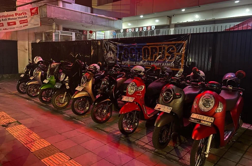 Kopdar dan pengangkatan anggota baru yang digelar Honda Scoopy Bogor (Octopus)