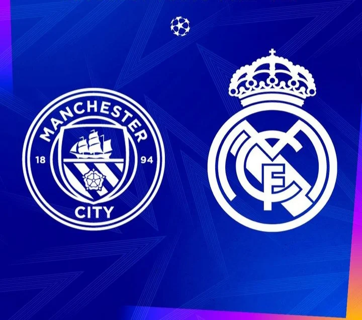 Logo Manchester City dan Real Madrid. (Foto/Instagram @realmadrid)