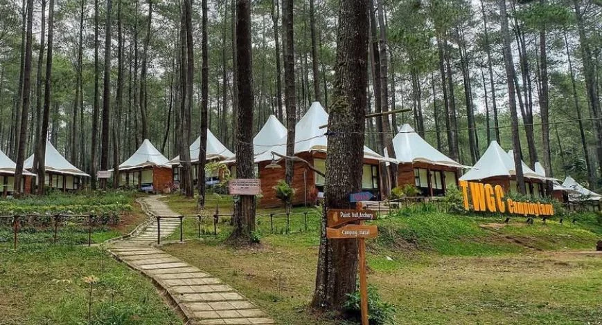 Lokasi wisata TWGC Campingland Lembang, Bandung Barat. Dok Jabar Ekspres/wit