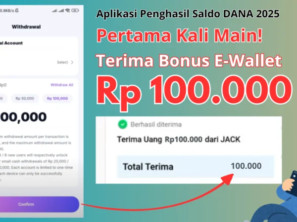 Pertama Kali LOGIN Withdraw Saldo Rp100.000 dengan Aplikasi Penghasil Saldo DANA 2025