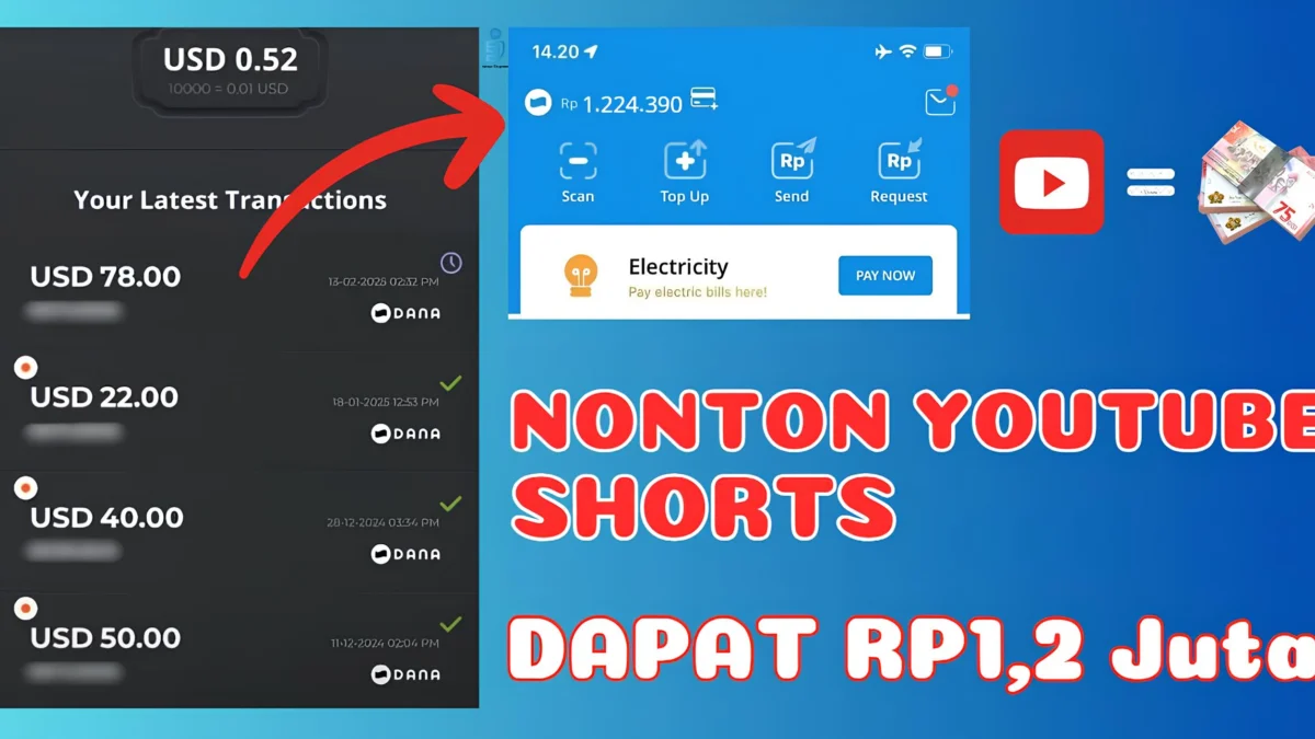 Modal Nonton YouTube Shorts, Aplikasi Penghasil Uang Resmi Play Store ini Beri hingga Rp1,2 ke Pengguna