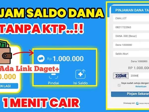 Cara Pinjam Saldo Dana Tanpa Dana Cicil Resmi OJK Langsung Cair ke Akun