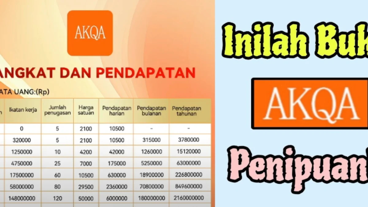 Inilah Bukti Aplikasi AKQA Penipuan Investasi Bodong!