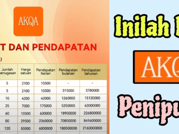 Inilah Bukti Aplikasi AKQA Penipuan Investasi Bodong!