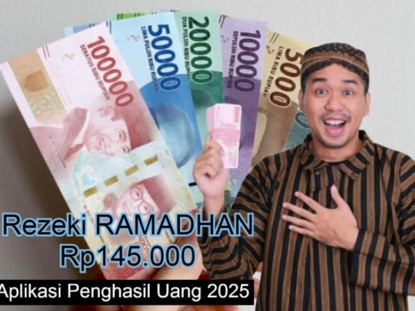 Aplikasi penghasil uang 2025 terkumpul Rp145 Ribu sehari.