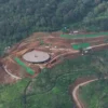 Aksi pembukaan lahan berkala besar di lereng Gunung Tangkuban Parahu. Dok istimewa