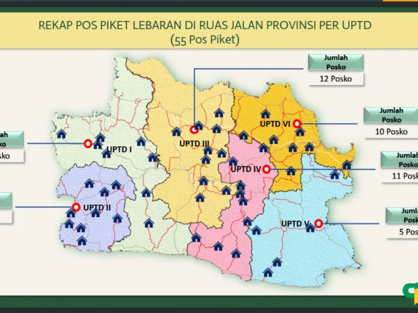 Sebaran Posko Piket Lebaran DBMPR Jabar