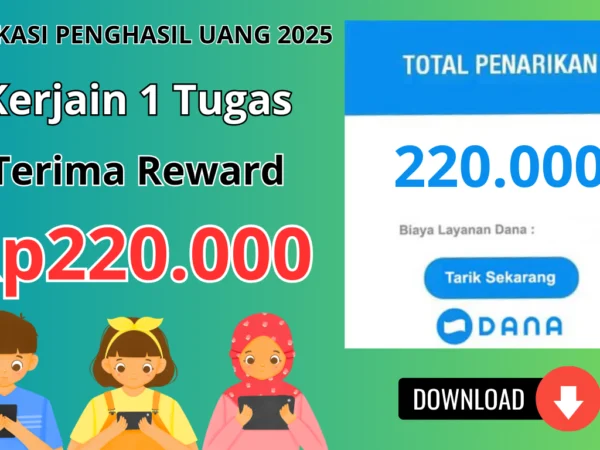 KLAIM Rp220.000 dari 1 Tugas dengan Aplikasi Penghasil Uang 2025