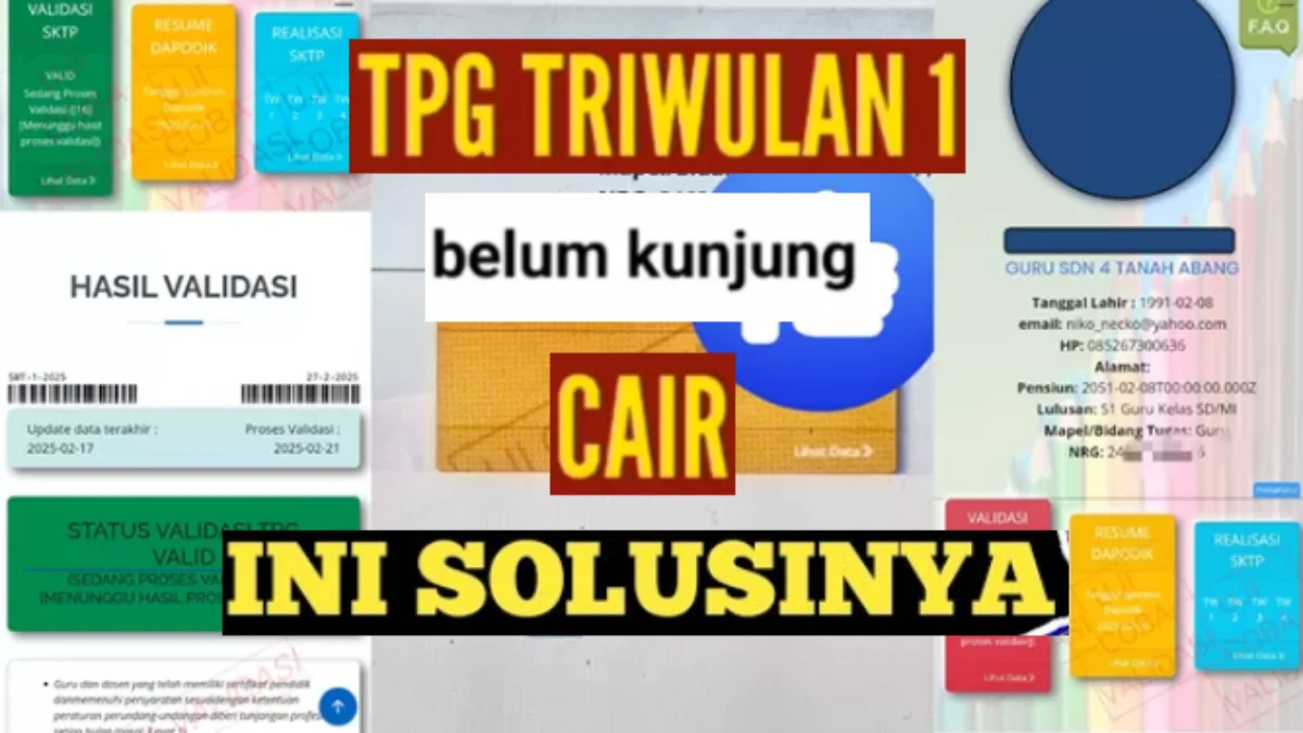 Ini Solusi TPG TW1 2025 yang Belum Cair di Info GTK
