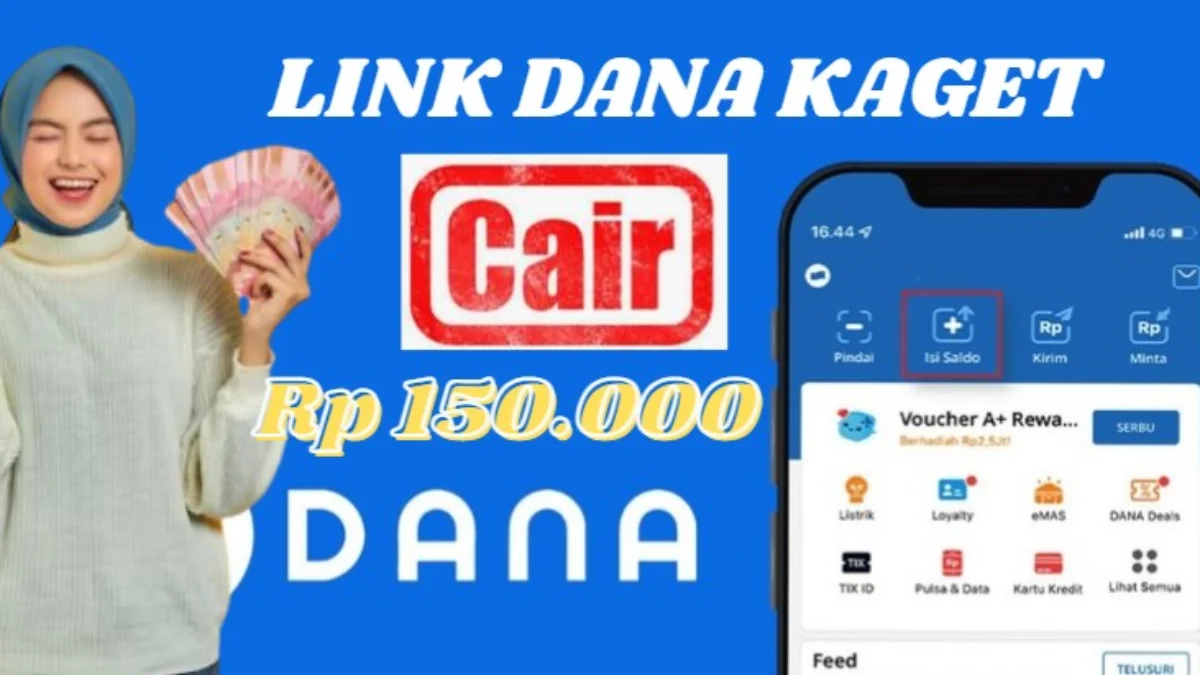 Link DANA kaget cair saldo DANA gratis setelah di Klaim.