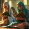 ILUSTRASI membaca Surat Al kahfi di malam Jumat. (freepik)