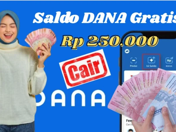 Saldo DANA gratis dari fitur DANA Kaget Hari ini.