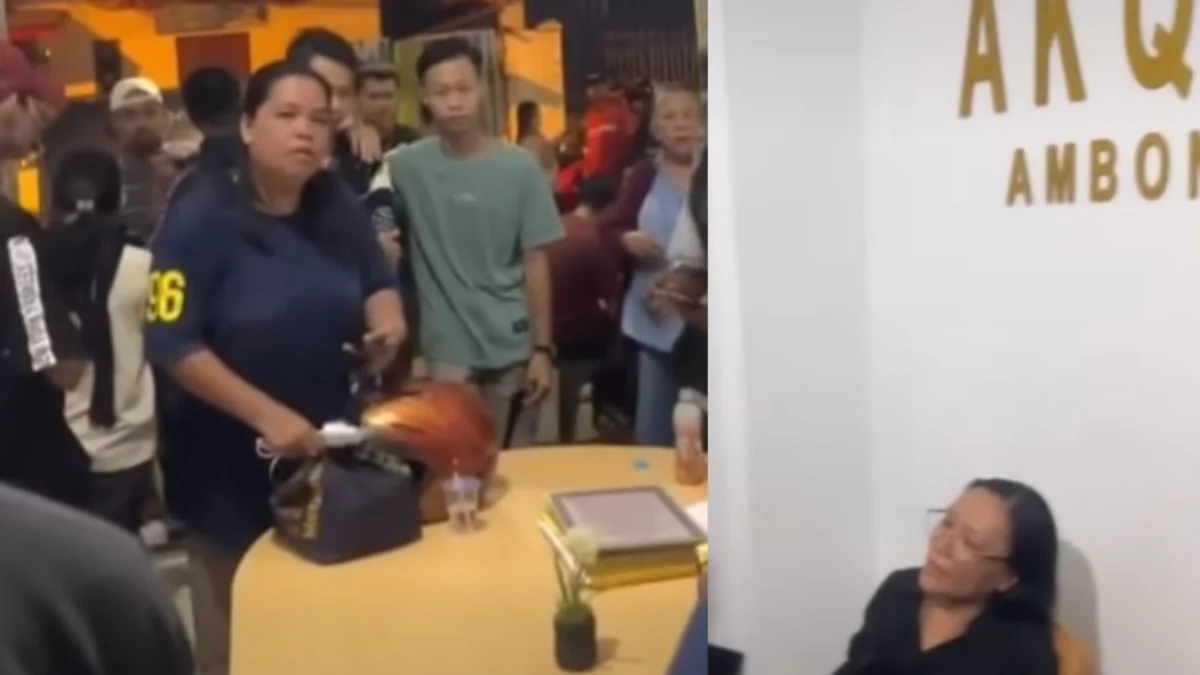 Puluhan orang yang mendatangai kantor aplikasi AKQA cabang Ambon.