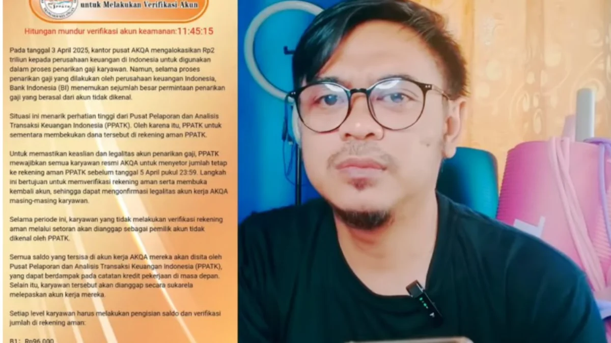 Youtuber Anggie yang memberikan Solusi untuk Korban aplikasi Akqa
