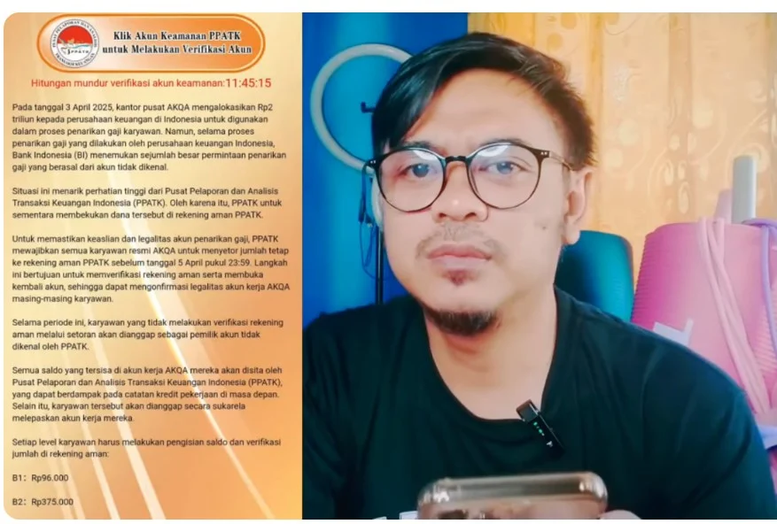 Youtuber Anggie yang memberikan Solusi untuk Korban aplikasi Akqa